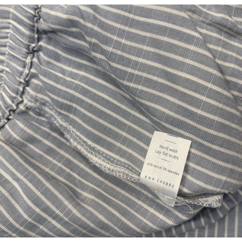 Marine Layer Women Pants L Striped Tencel Pull On Pockets Stretch Momcore Lounge - Picture 10 of 10
